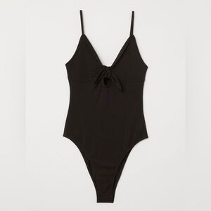 H&m Divided Body Suit - Front Tie Keyhole